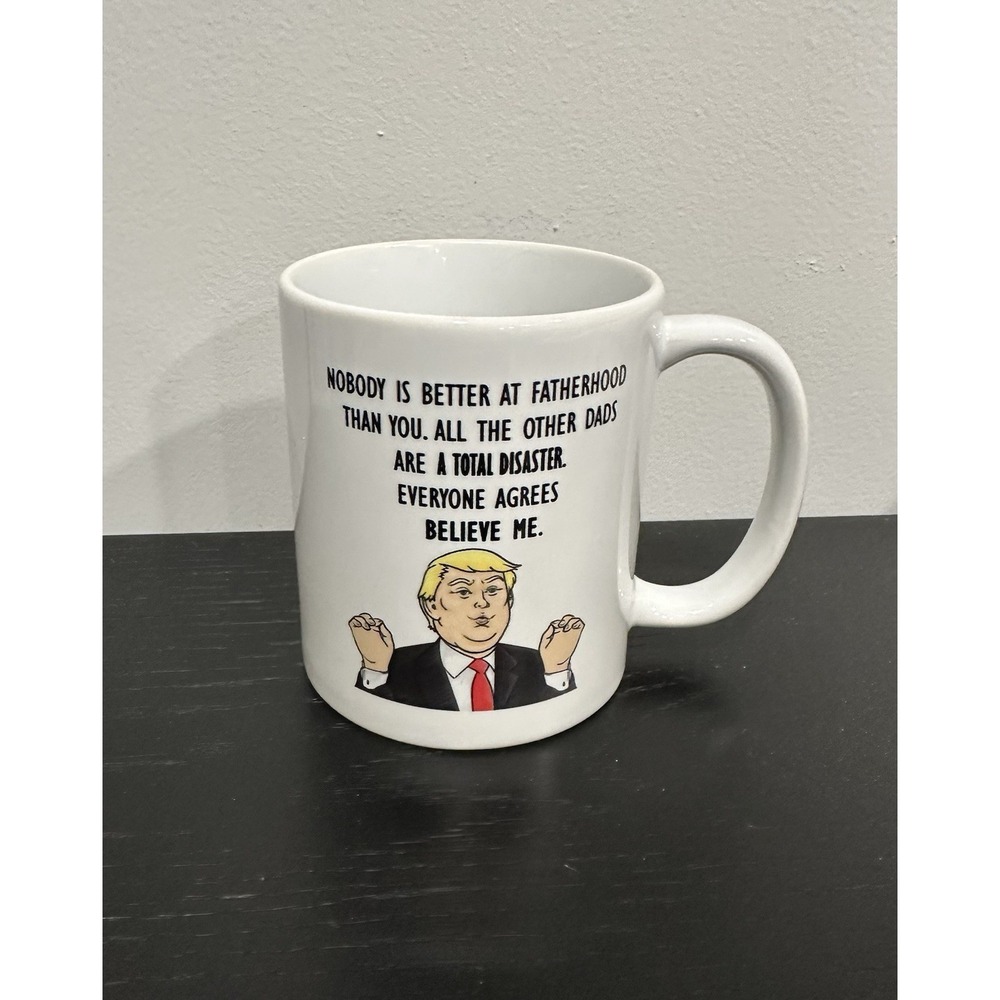 Gift For Dad Funny Mug Coffee President Donald Trump MAGA EUC